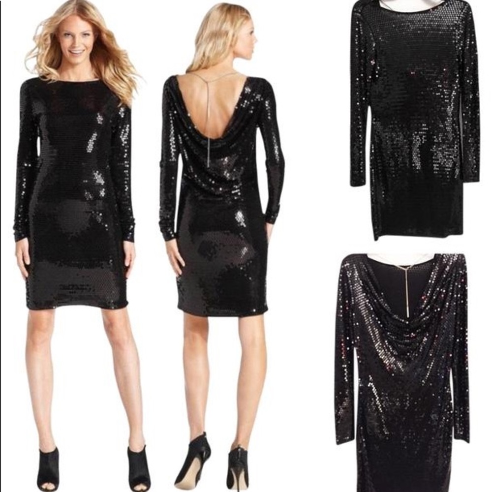 Micheal Kors long sleeved Sequin dress